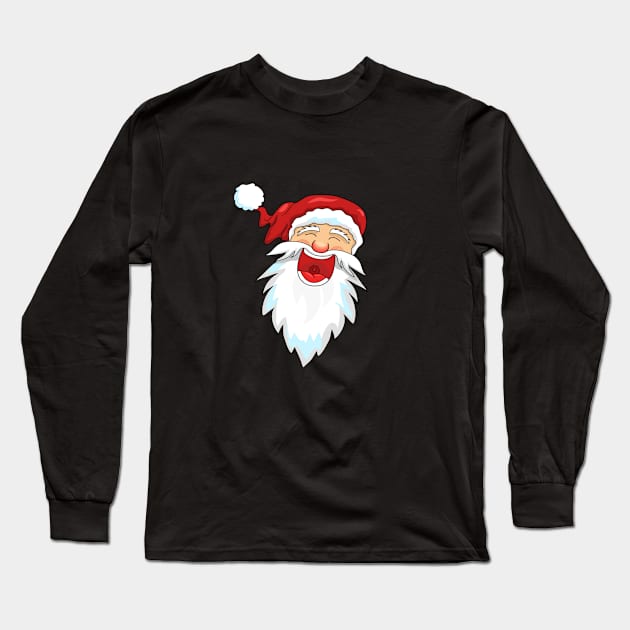 Happy Holidays with Santa Long Sleeve T-Shirt by Inspireclothing